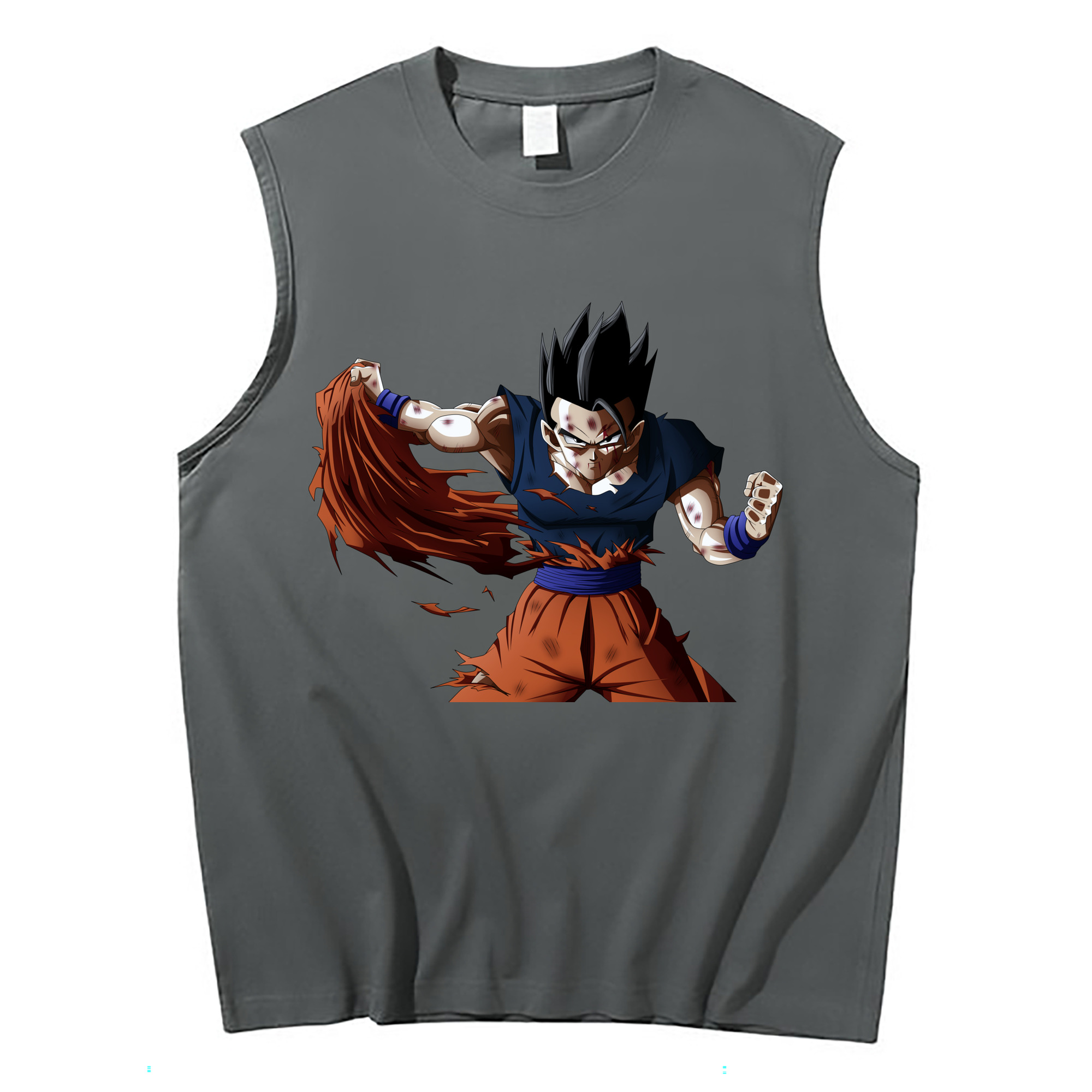 （画像用） ドラゴンボール ベジータ四世（Bejīta Yonsei）DRAGON BALL Vegeta IV コットン100％タンクトップ（フロントプリント）